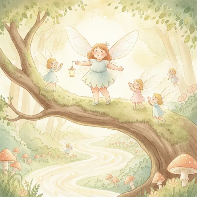 The Fairy Who Found Her Wings story for kids illustration