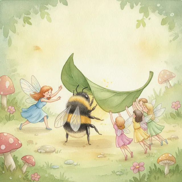 The Fairy Who Helped the Bee story for kids illustration