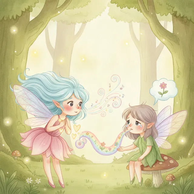 The Fairy Who Learned to Listen story for kids illustration