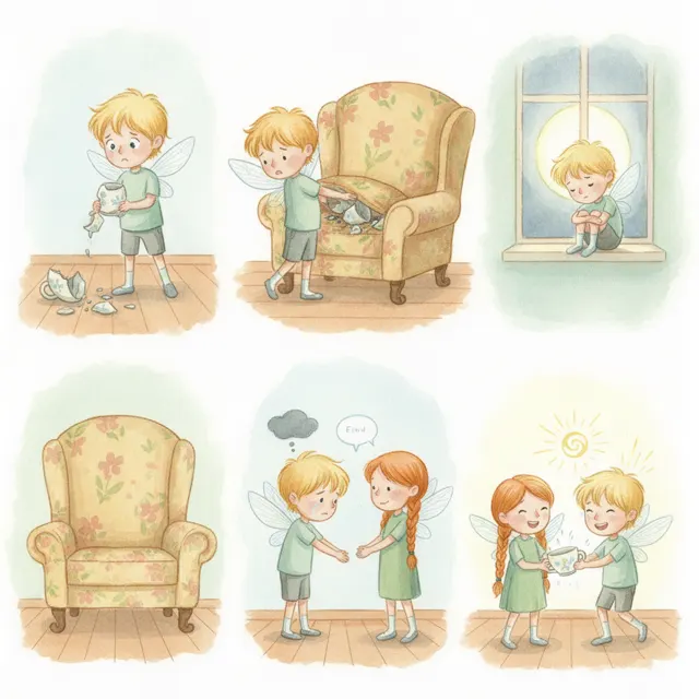 The Fairy Who Told a Little Lie story for kids illustration