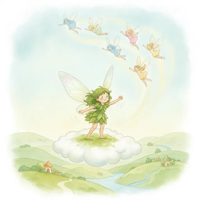 The Fairy Who Was Afraid to Fly story for kids illustration