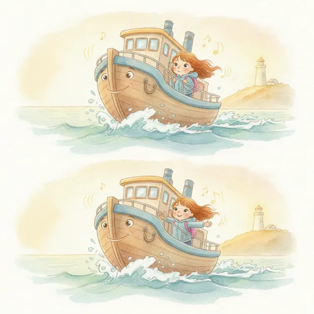 The Ferry's Quiet Passenger story for kids illustration