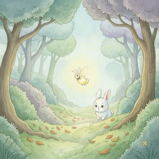 The Firefly Who Lit the Way story for kids illustration
