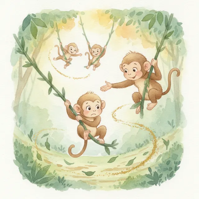The First Big Swing story for kids illustration