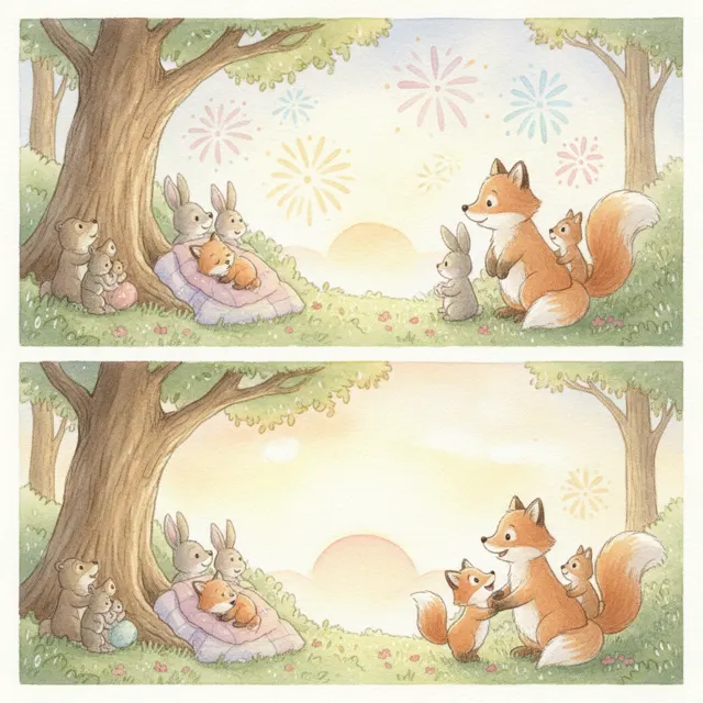 The First Sunrise of the Year story for kids illustration