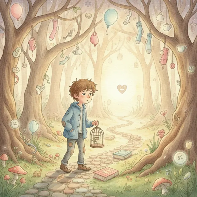 The Forest of Forgotten Things story for kids illustration
