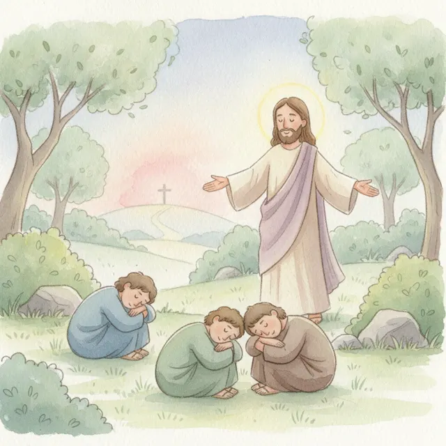 The Friends Who Fell Asleep story for kids illustration