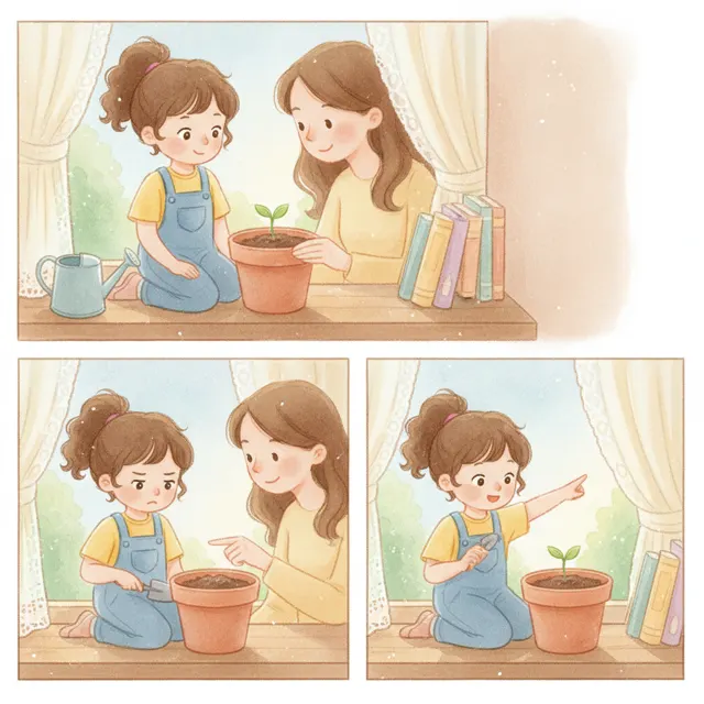 The Garden That Needed Time story for kids illustration