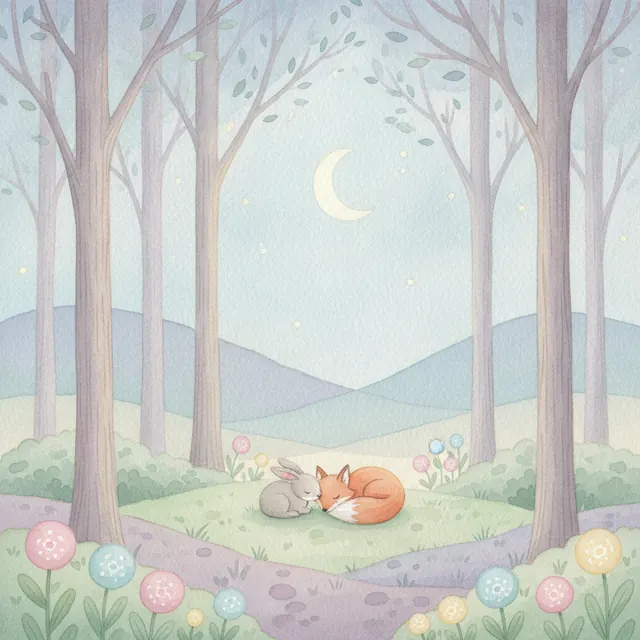 The Gentle Wind bedtime story for kids illustration