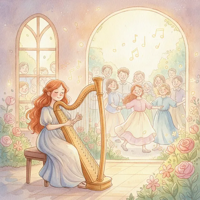 The Girl Who Dreamed of Music story for kids illustration