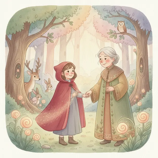 The Girl Who Knew the Forest story for kids illustration