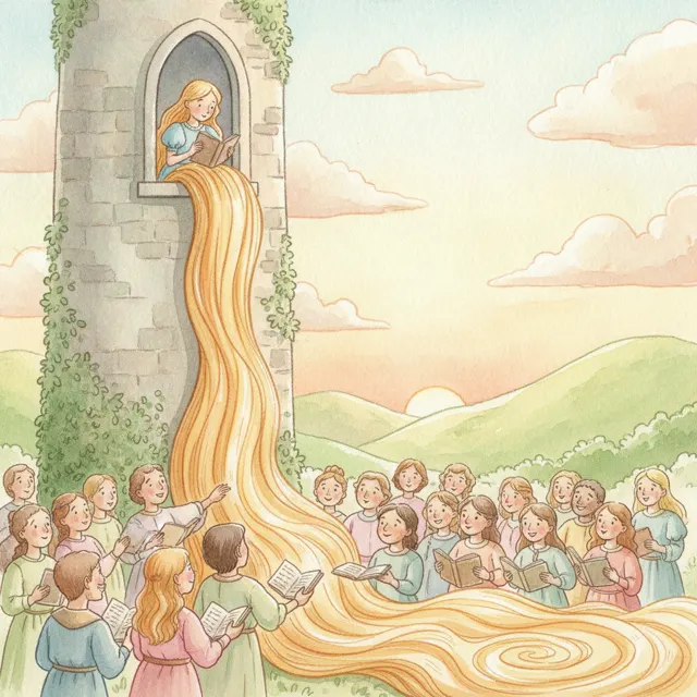 The Girl Who Read to the World story for kids illustration