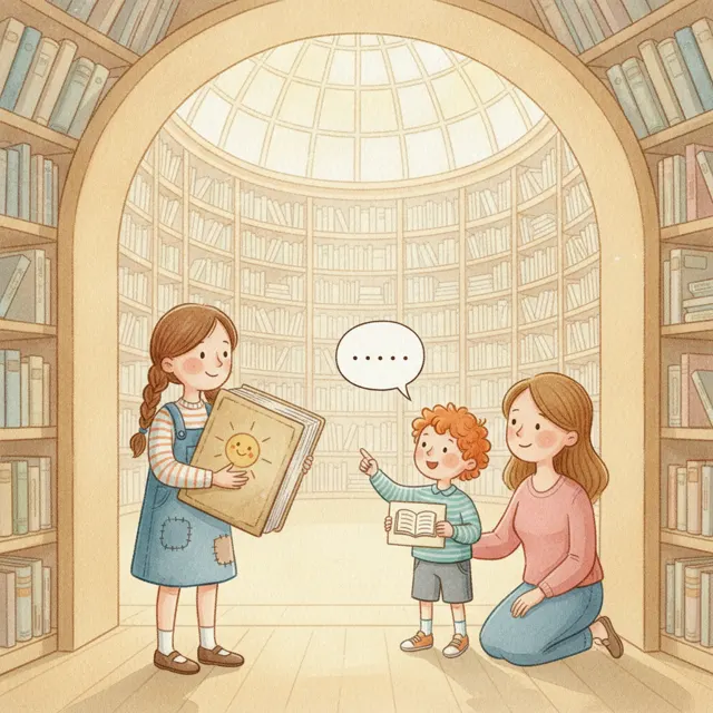 The Girl Who Returned the Library Book story for kids illustration