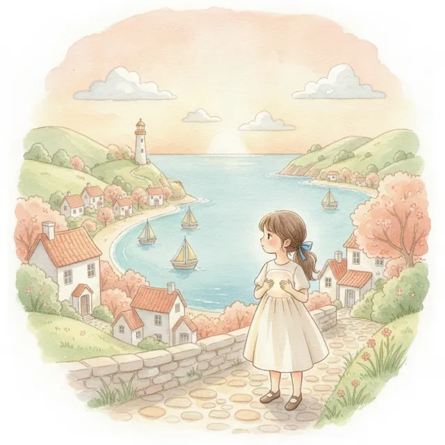 The Girl with the Glass Heart story for kids illustration