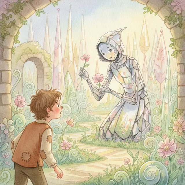 The Glass Garden story for kids illustration