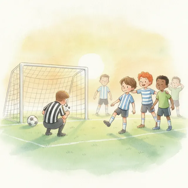 The Goal That Did Not Count story for kids illustration