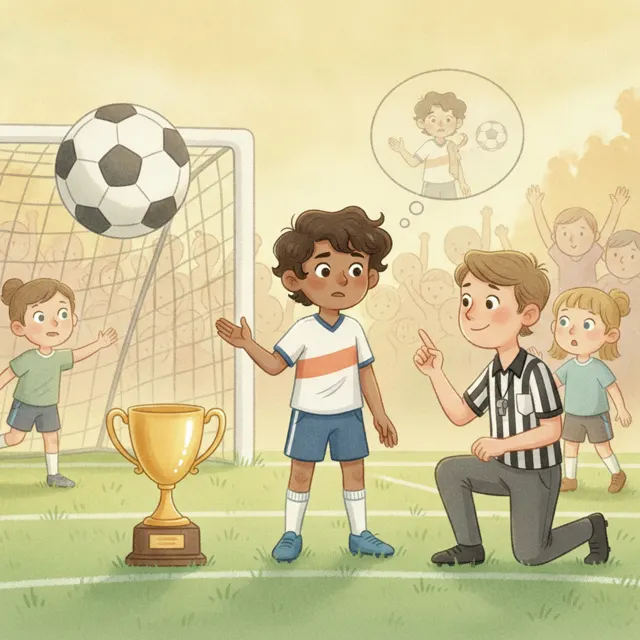The Goal That Wasn't story for kids illustration