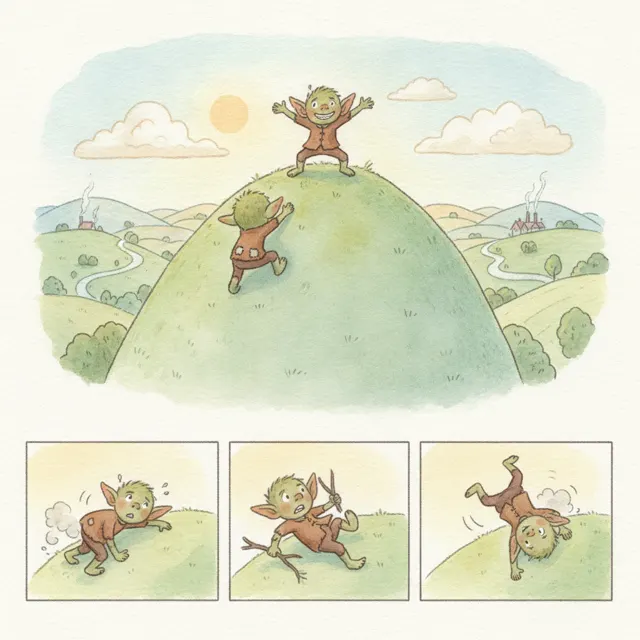 The Goblin Who Did Not Give Up story for kids illustration