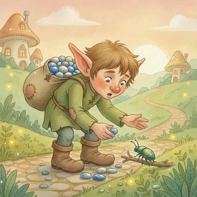 The Goblin Who Helped a Bug story for kids illustration