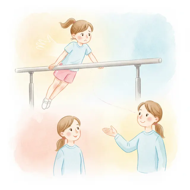 The Grip That Held Her Up story for kids illustration
