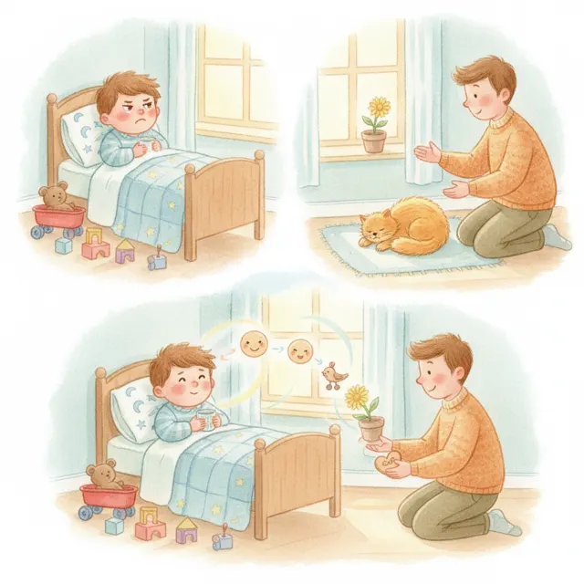 The Grumpy Morning story for kids illustration