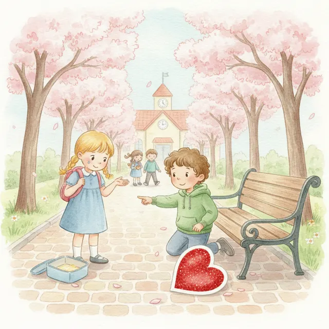 The Heart That Got Lost story for kids illustration