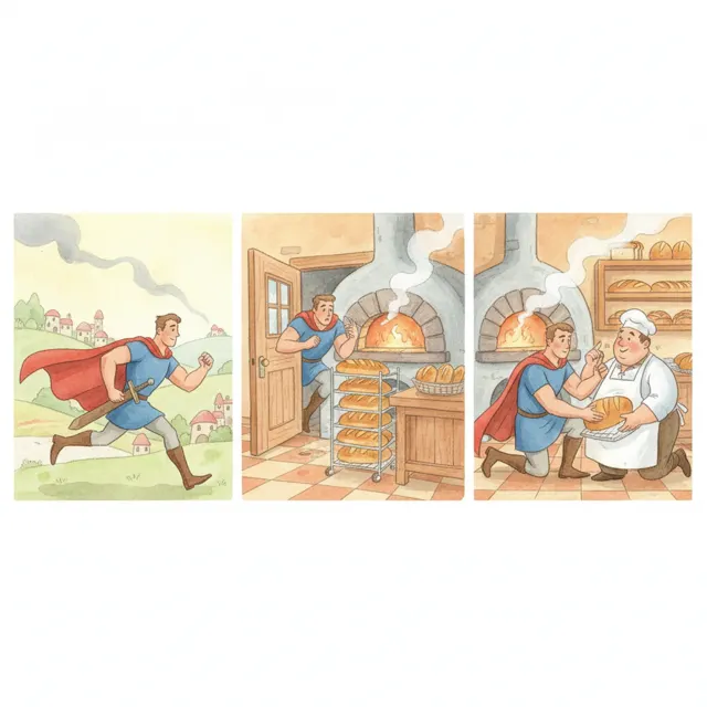 The Hero Who Listened First story for kids illustration