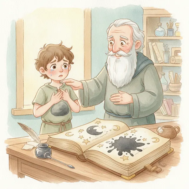 The Honest Little Apprentice story for kids illustration