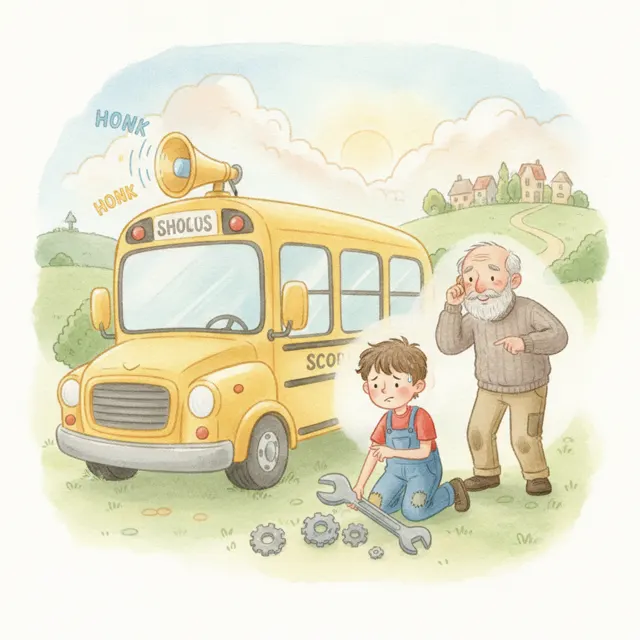 The Honk That Would Not Stop story for kids illustration