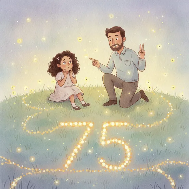 The Hundred Fireflies story for kids illustration