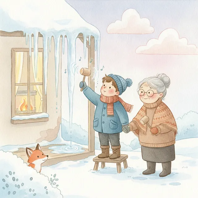 The Icicle Song story for kids illustration