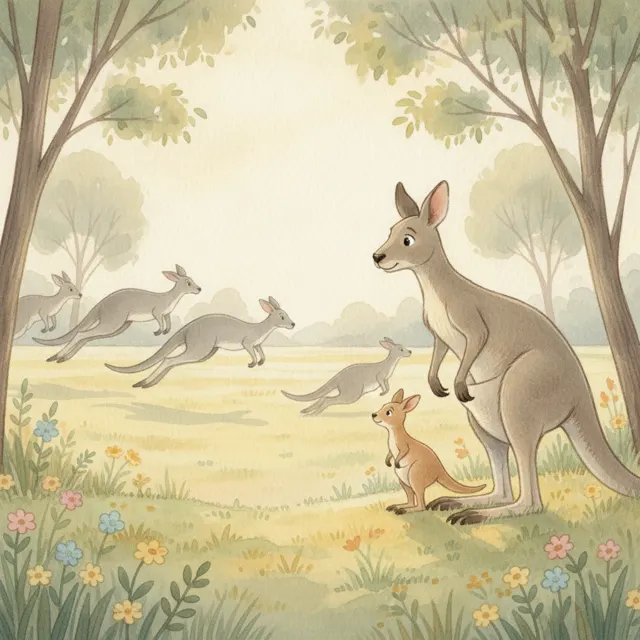 The Joey Who Waited story for kids illustration