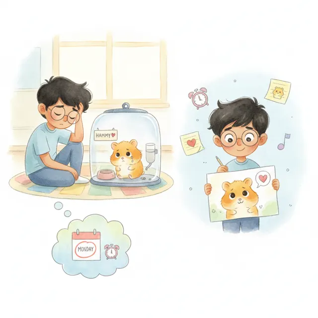 The Keeper of the Class Pets story for kids illustration