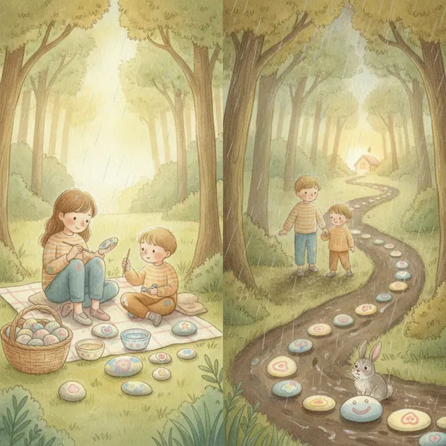 The Kind Stones story for kids illustration