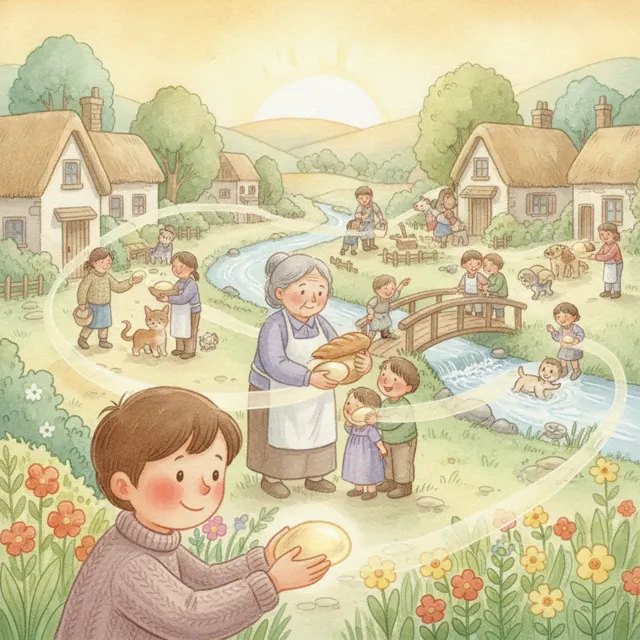 The Kindness Stone story for kids illustration
