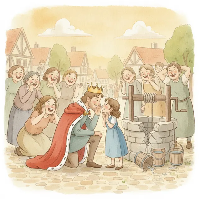 The King Who Heard a Small Voice story for kids illustration