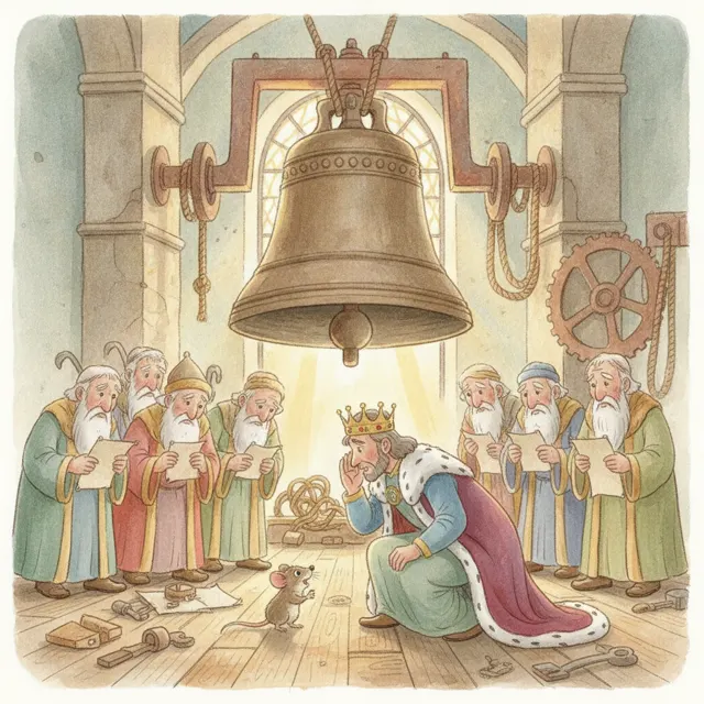 The King Who Listened to a Mouse story for kids illustration