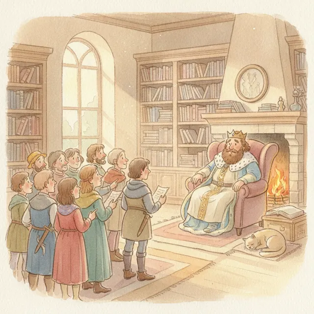 The King Who Said I Don't Know story for kids illustration