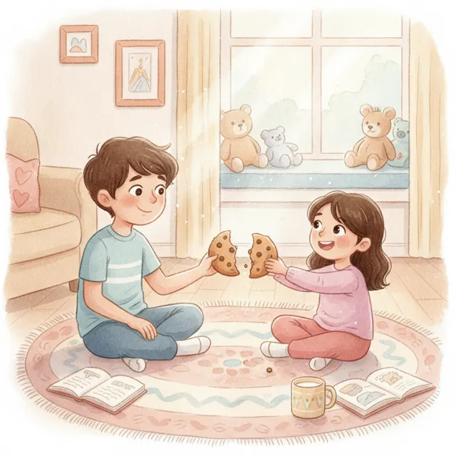 The Last Cookie story for kids illustration
