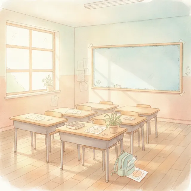 The Last Day of School story for kids illustration