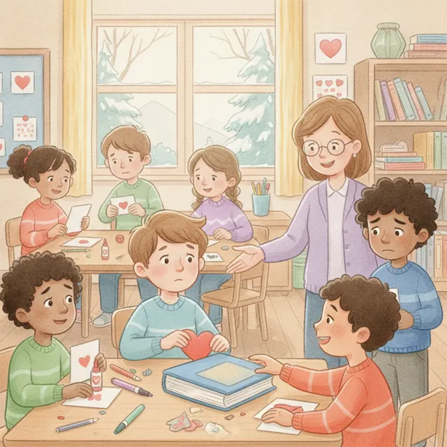 The Last Valentine story for kids illustration