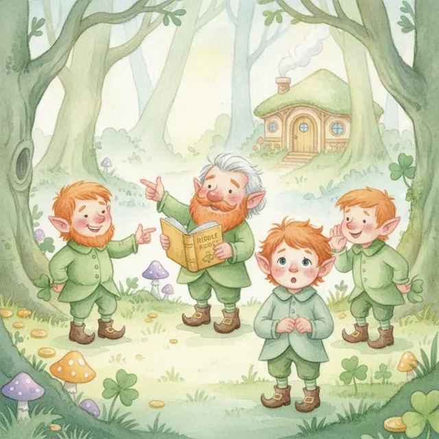 The Leprechaun Who Couldn't Lie story for kids illustration