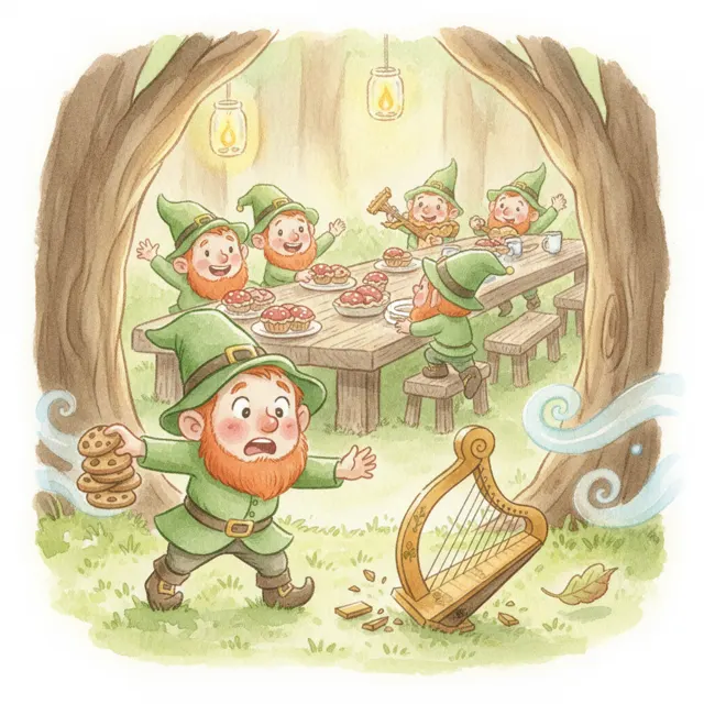 The Leprechaun Who Told a Small Lie story for kids illustration