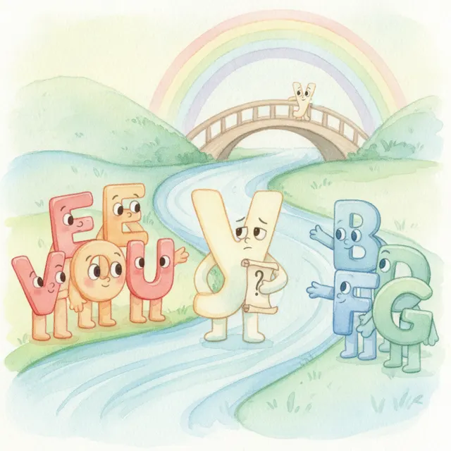 The Letter That Said Its Name story for kids illustration