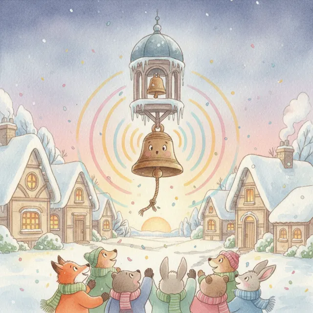 The Little Bell's First Ring story for kids illustration