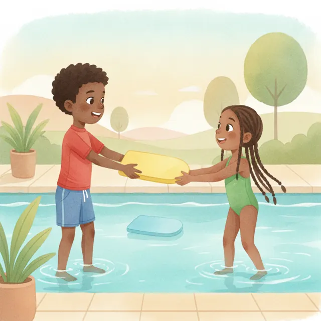 The Little Boy Who Saved His Kickboard story for kids illustration