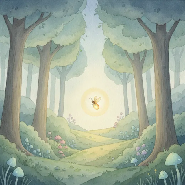The Little Firefly bedtime story for kids illustration