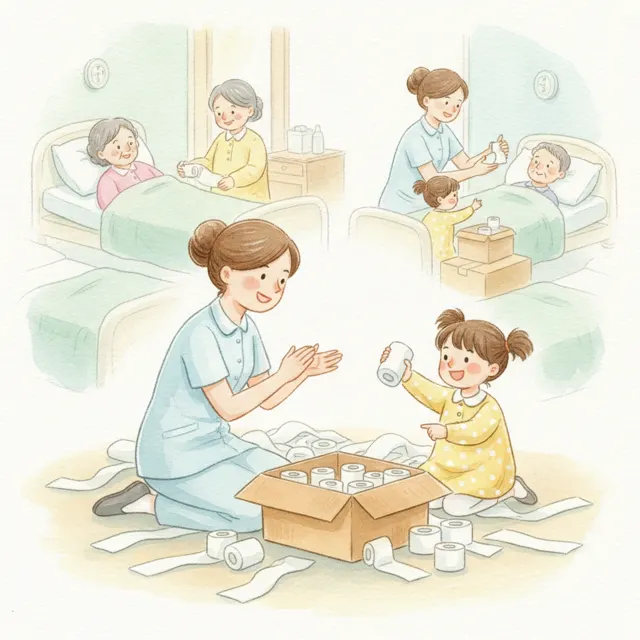 The Little Helper story for kids illustration