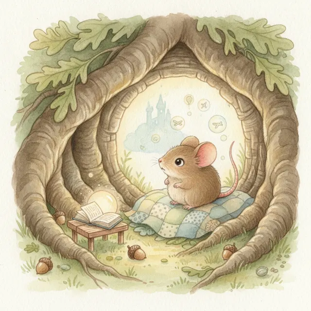 The Little Mouse with Big Dreams story for kids illustration