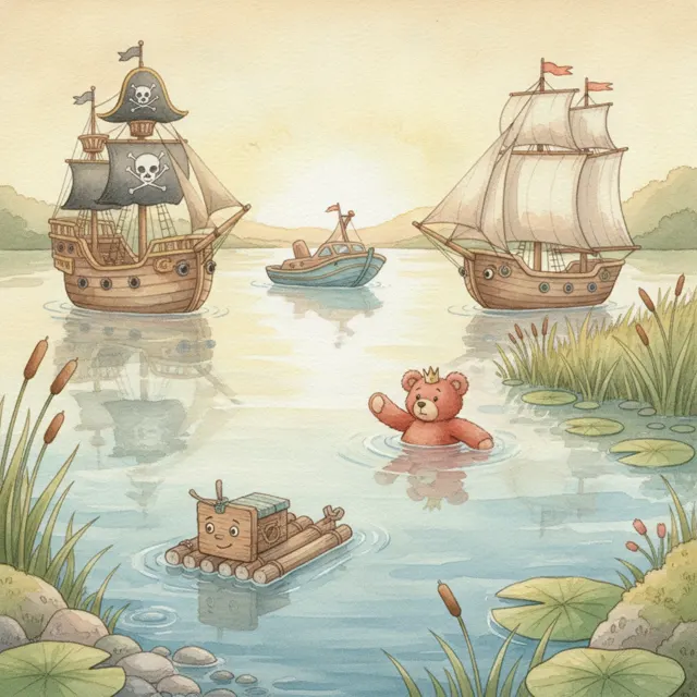 The Little Raft That Saved the Day story for kids illustration